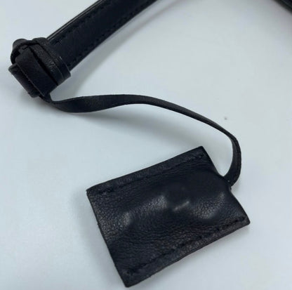 Salvatore Ferragamo Leder-Clutch Schwarz